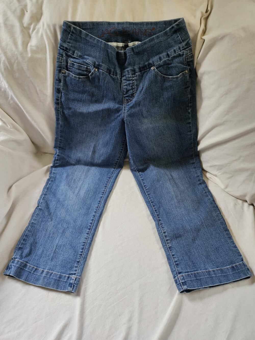 JAG Jeans Women's Size 30 Western Glove Works Pull-On Stretch Cropped Flare